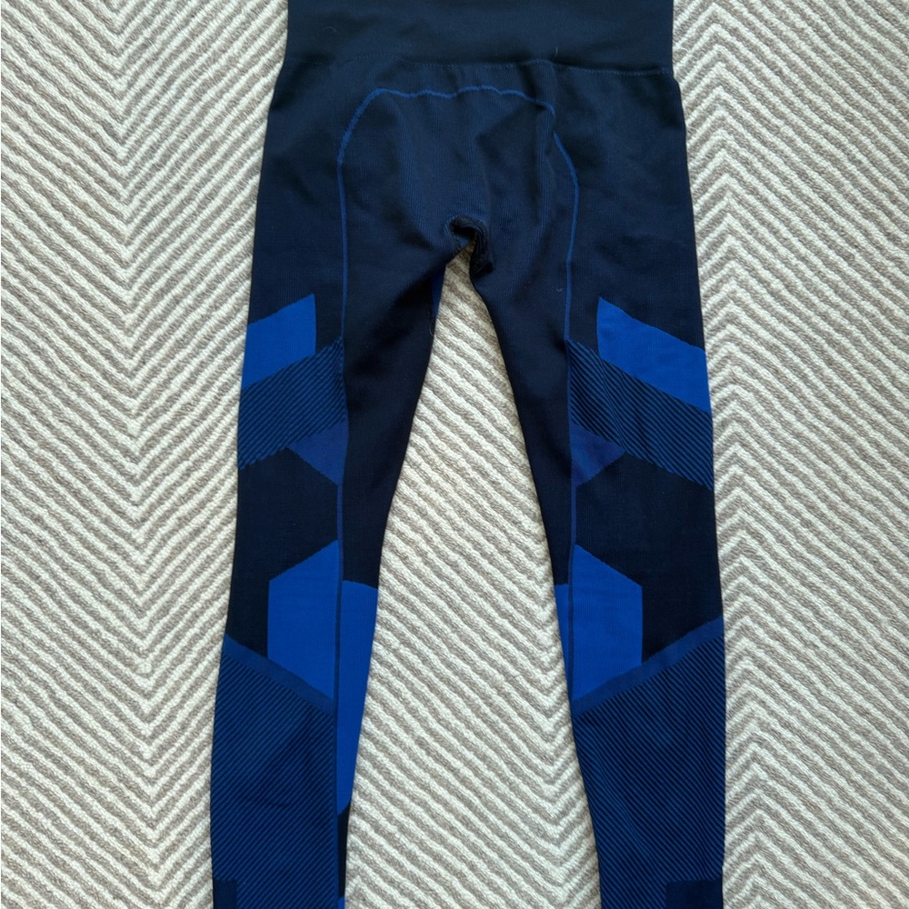 Kids Black and Blue Leggings